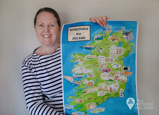 My Scratchable Map Ireland With All Around Ireland