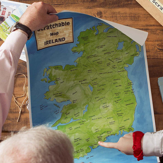 Scratchable Map Ireland - The Unique Scratchable Map of Ireland ...