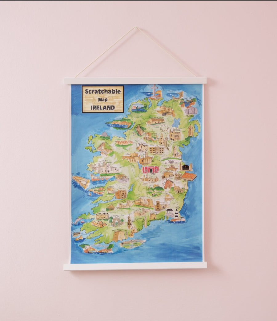 Scratchable Map Ireland