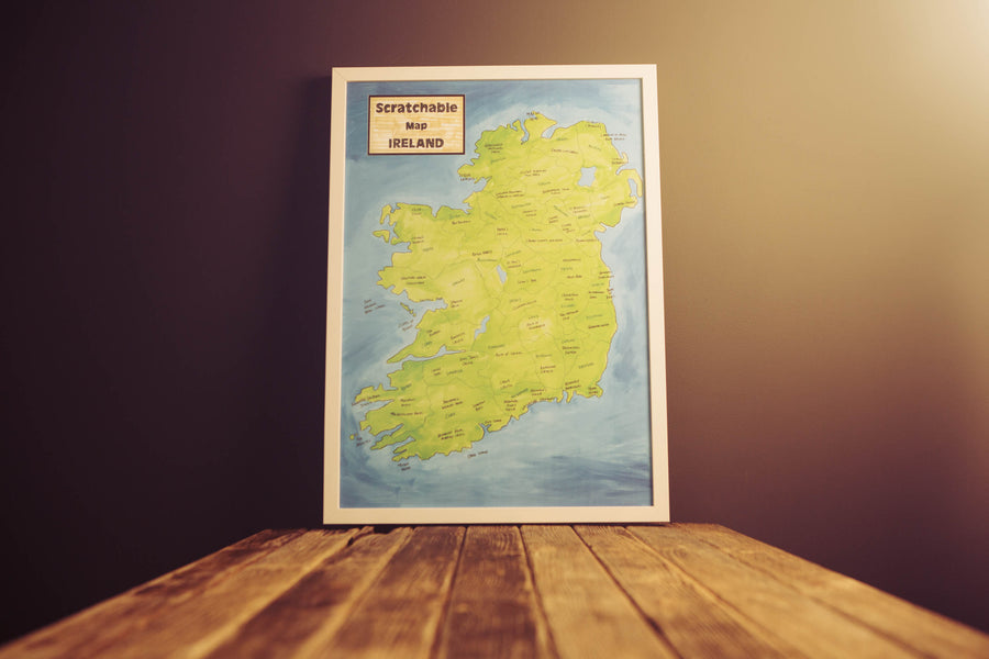 Scratchable Map Ireland